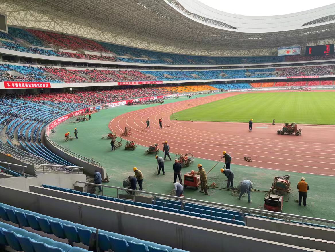 體育場地施工